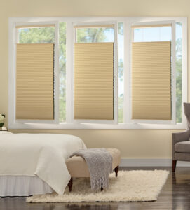 cover tilt and turn windows Hunter Douglas duette honeycomb track glide shades