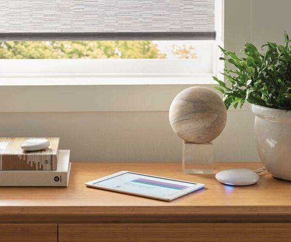 app controlled smart shades in Omaha home